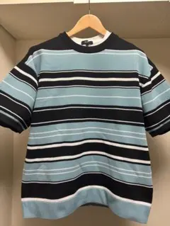 サイズL　BEAMS メッシュストライプ　レイヤードTシャツ