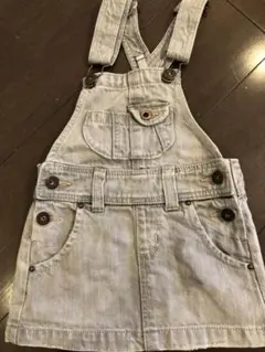 デニム ジャンパースカート 100 女の子