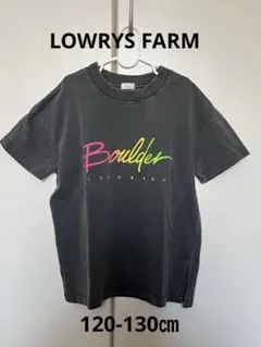 LOWRYS FARM/BIGネオンカラーTシャツ/チャコール/120-130㎝