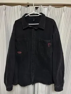 ブラックデニムジャケット　ストレンジャーシングス