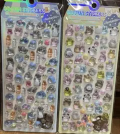 即日発送‼️ ぷくぷく ボンボンドロップシール 2枚セットおばけ ブルー×グリーン