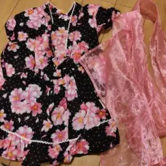 浴衣？甚平？ 　花柄　 80