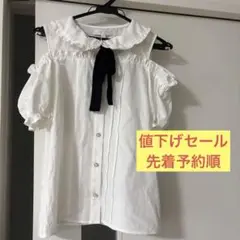 新品未使用 タグ付き オフショルダー半袖トップス 夏服 サイズM