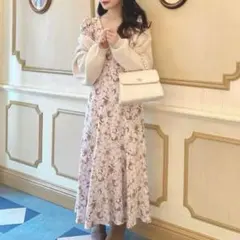 SNIDEL♡SUSTAINAバリエプリントワンピース