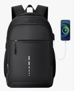 新品✨️メンズ ビジネスリュック 大容量 軽量 USBポート付 ノートPC