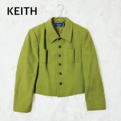 KEITH キース ジャケット オリーブ　ウール100% 厚手 肩パッド入りのサムネイル
