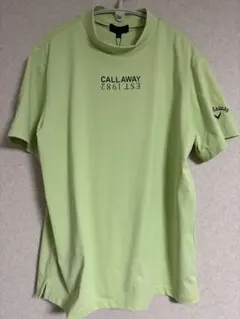 Callaway モックネック半袖 M ライトグリーン