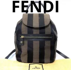 希少　良品　FENDI フェンディ　リュック　バックパック　ペカン　FF ズッカのサムネイル