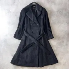 ebure スーリーアルパカ アルパカ シャギー コート ダークブラウン 38