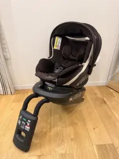 エールべべ クルット3iプレミアム マロンブラウン ISOFIX +シートカバー