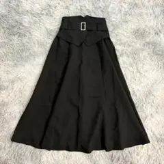 『GRL』グレイル　ロングフレアスカート　Aライン　ウエストベルト　ハイウエストのサムネイル
