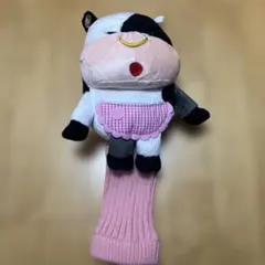 最終値下げ【ゴルフ☀︎ヘッドカバー】牛でインパクトショット！