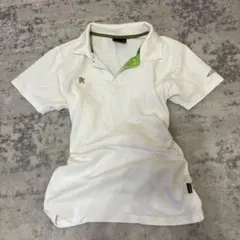 UMBRO ポロシャツ ホワイト グリーン 刺繍ロゴのサムネイル