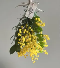 ミモザ　ミニブーケ　スワッグ　ドライフラワー