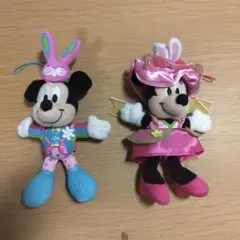 ディズニー ミニー 水玉 紫 ぬいぐるみバッジ バレンタイン　限定　マスコット ディズニー ミニー 水玉 紫 ぬいぐるみバッジ バレンタイン 限定