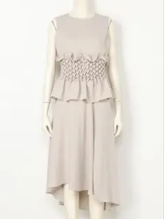 フレイアイディー ハンドスモッキングドレス ワンピース