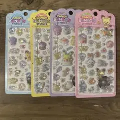 韓国限定 ポケモン ポケピース CANDY BONBON 4種　シール　セット