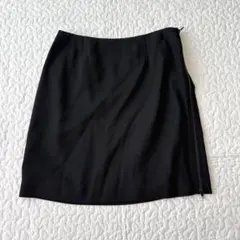 エンポリオアルマーニ ミニスカート ブラック 黒 サイドジップ イタリア製のサムネイル