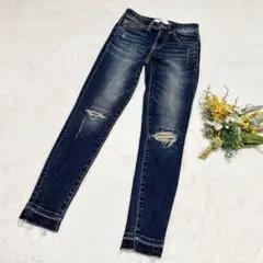 希少✨️【アズールバイマウジー】ダメージスキニージーンズ ストレッチ XXS ●