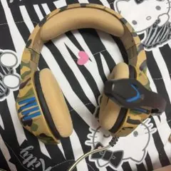 ゲーミングヘッドセット 迷彩柄 本体のサムネイル