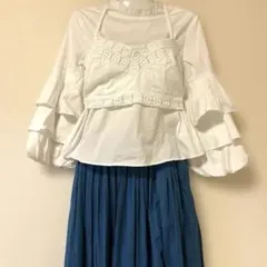 ホワイト レース ビスチェ ZARA ストラディバリウスのサムネイル
