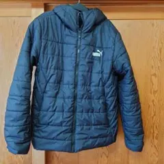 PUMA フード付きダウンジャケット ネイビー