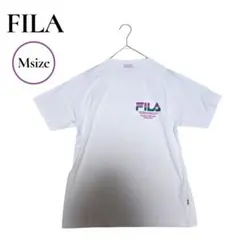 FILA　Tシャツ　ホワイト　バックプリント　ロゴ　M　スポーツ