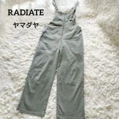 ラディエイト ヤマダヤ フロントジップデニムサロペット オーバーオール Fサイズ