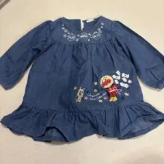 アンパンマン　刺繍　デニムワンピース　90のサムネイル