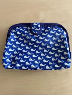 ポールアンドジョー クジラ柄 ナイロンポーチ