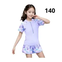 水着 女の子 セパレート 2点セット ジュニア水着 半袖 子供 スイムパンツ