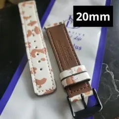 20mm バンド本革製クイックリリース