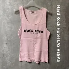 希少 HardRock×pink taco y2k ラインストーン タンクトップ