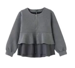 しまむら HKWORKSLONDON ペプラムジャケット LL