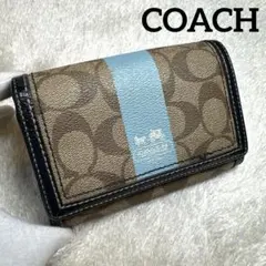 COACH コーチ 二つ折り財布 シグネチャー レザー ユニセックス