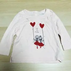 babyGap ハートイラスト 長袖カットソー 12-18ヶ月