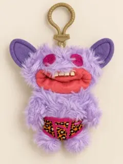 FUGGLER ファグラー ぬいぐるみ キーリング 紫 ヒョウ柄 ZURU