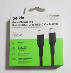 Belkin USB-C to USB-C 編組ケーブル 60W 1m Type