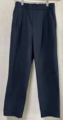 GLOBAL WORK ウツクシルエットDRYテーパードパンツ ネイビー S