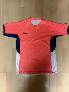 ATHLETA 半袖シャツ オレンジ/ネイビー