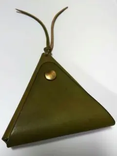Sim's 【三角コインケース】"Tipi"イタリアンレザー グリーン