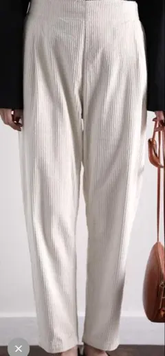 値下げ【classicalelf】アイボリー コーデュロイ ストレートパンツ
