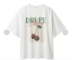 FRAY I.D チェリープリント Tシャツ 半袖 ホワイト トップスのサムネイル