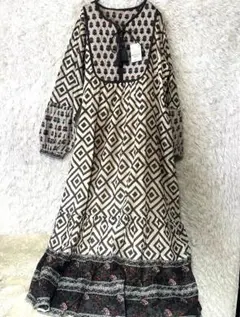未使用タグ付✨SLOBE IENAインドパネルパターンワンピース