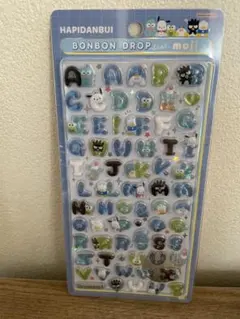 ボンボンドロップシール　サンリオの文字　はぴだんぶい