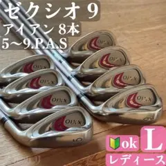 【初心者◎ レディース L】ゼクシオ9 アイアン 8本 XXIO9 Ladiesのサムネイル