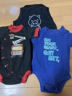 70サイズ 夏ロンパース3点セット