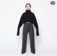 美品レア人気】CLANE×広瀬すず タックワイドデニム サイズ2 Mサイズ 黒