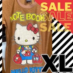 ハローキティ キティ 半袖 Tシャツ ブラウン M キャラクター 可愛い 茶色