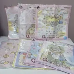 【新品、未開封】一番くじ すみっコぐらし タオルハンカチ 7枚セット